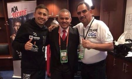 Президент WBA посетил раздевалку Головкина перед боем с Джейкобсом