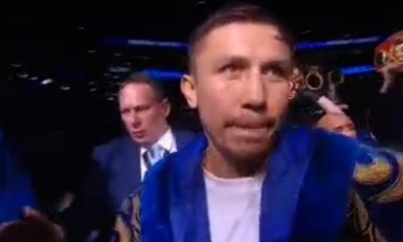 Видео выхода Головкина на ринг в бою с Джейкобсом