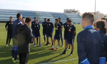 Сборная Кипра провела тренировку перед матчем с Казахстаном