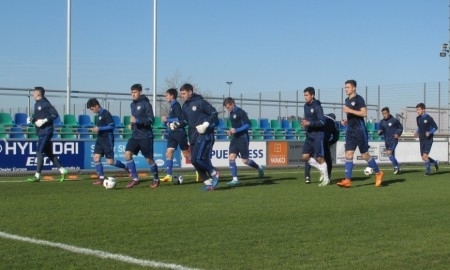 Молодежная сборная Казахстана провела предматчевую тренировку перед игрой с Люксембургом