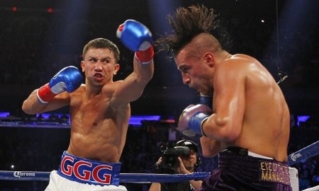 Казахстанский художник выставил на аукцион картину боя Головкин — Лемье