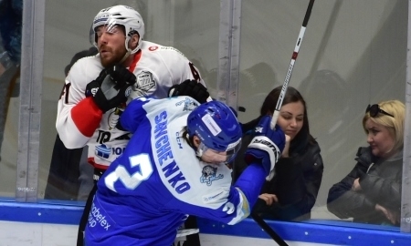 Фоторепортаж с матча плей-офф КХЛ «Барыс» — «Трактор» 2:1