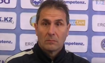 Видео послематчевой пресс-конференции игры Премьер-Лиги «Иртыш» — «Акжайык» 2:1