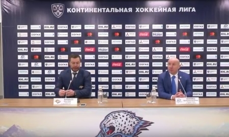 Видео послематчевой пресс-конференции игры плей-офф КХЛ «Барыс» — «Металлург» Магнитогорск 2:3 ОТ