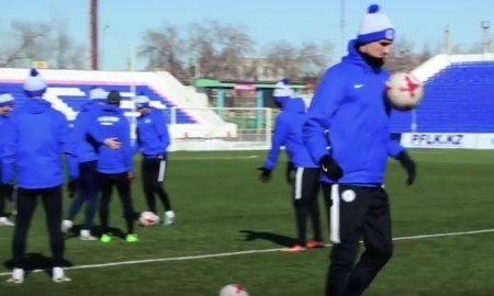 Видео с тренировки «Иртыша» перед матчем с «Атырау»