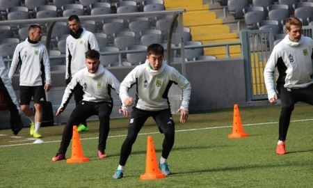 Фоторепортаж с тренировки «Тобола» перед матчем с «Окжетпесом»