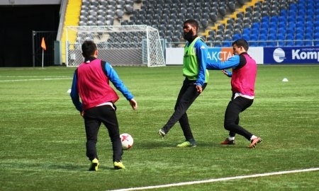 Фоторепортаж с тренировки «Окжетпеса» перед матчем с «Тоболом»