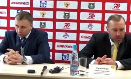 Видео послематчевой пресс-конференции игры плей-офф ВХЛ «Зауралье» — «Сарыарка» 0:3