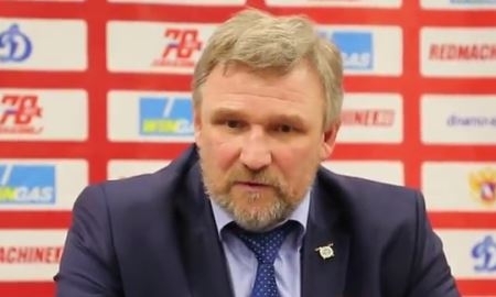 Видео послематчевой пресс-конференции игры плей-офф ВХЛ «Динамо» Санкт-Петербург — «Торпедо» 1:2 ОТ