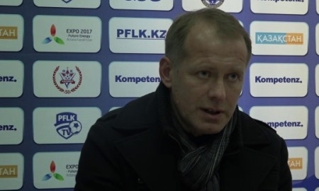 Видео послематчевой пресс-конференции Рахаева игры Премьер-Лиги «Актобе» — «Ордабасы» 0:1