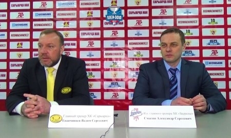 Видео послематчевой пресс-конференции игры плей-офф ВХЛ «Сарыарка» — «Зауралье» 1:3