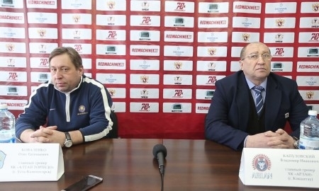 Видео послематчевой пресс-конференции игр плей-офф чемпионата РК «Алтай-Торпедо» — «Арлан» 0:4, 0:4, 2:5