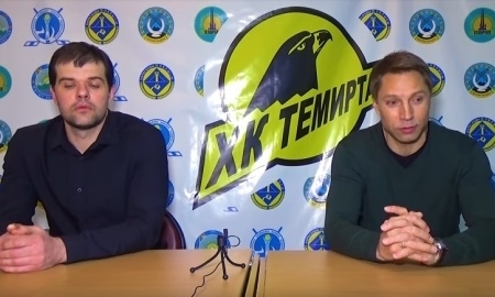Видео послематчевой пресс-конференции игр плей-офф чемпионата РК «Темиртау» — «Бейбарыс» 3:0, 5:2, 3:2