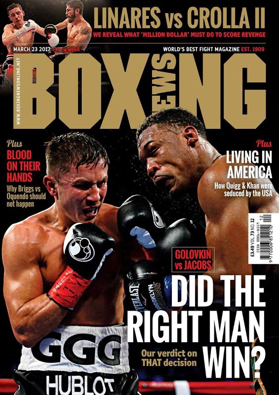 Головкин и Джейкобс попали на обложку старейшего журнала о боксе