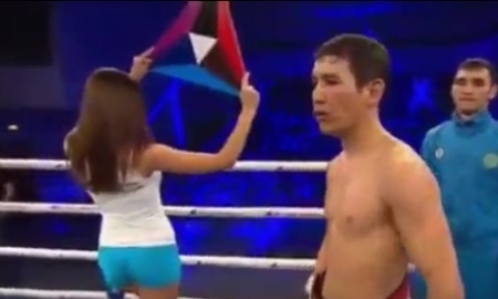 Видео нокаута Жаксылыкова в бою за титул WBC Asian