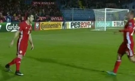 Видео гола Мхитаряна матча отбора чемпионата мира-2018 Армения — Казахстан 2:0
