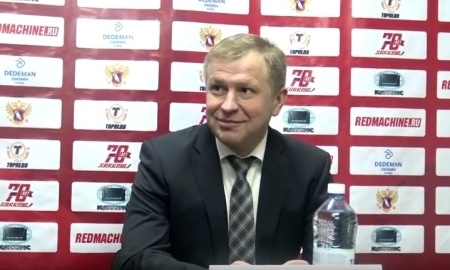 Видео послематчевой пресс-конференции игры плей-офф ВХЛ «Торпедо» — «Рубин» 0:1 ОТ