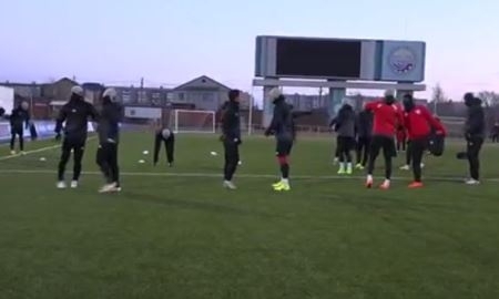 Видео с тренировки «Актобе» перед матчем с «Иртышом»