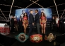Фоторепортаж с дуэли взглядов финальной пресс-конференции боя Головкин — Джейкобс