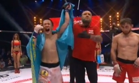 Казахстанский боец ММА нокаутировал россиянина на Fight Nights Global