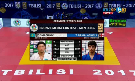Дзюдоист Смагулов завоевал «бронзу» на Гран-при в Тбилиси