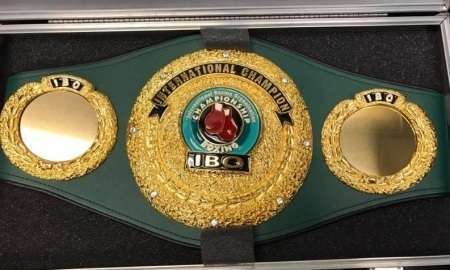 Показан пояс, за который поборется Джукембаев