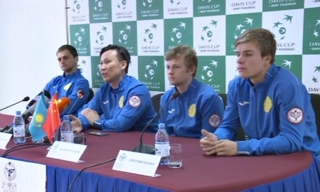 Казахстанцы готовятся к матчу Кубка Дэвиса