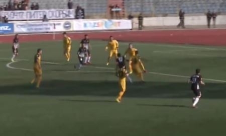 Видео гола Омиртаева матча Премьер-Лиги «Шахтер» — «Кайрат»