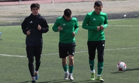 «Атырау» провел первую тренировку перед матчем с «Шахтером»
