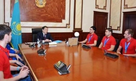 Волейболисты Мангистау получили миллион тенге за победу в чемпионате РК