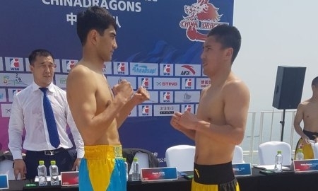 Шымбергенов уступил свой бой в противостоянии с «China Dragons»