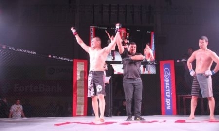В Актау прошел международный турнир по боям без правил NFC-9