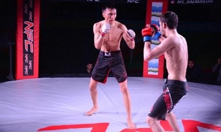 В боях без правил NFC-9 в Актау казахстанский спортсмен победил россиянина