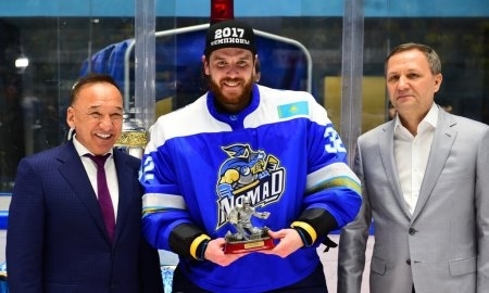 Мальгин — лучший вратарь чемпионата Казахстана