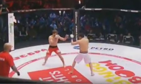 Как Жумагулов нокаутировал Багаутинова на турнире Fight Nights Global 62