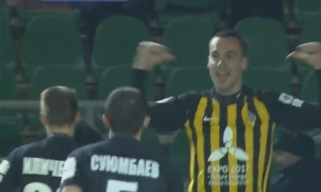 Видео гола Марковича матча Премьер-Лиги «Кайрат» — «Иртыш»