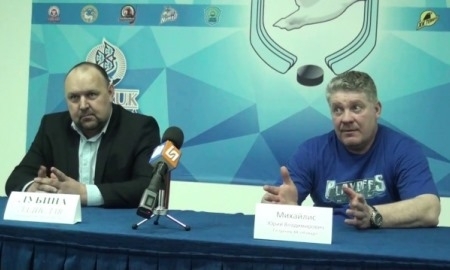 Видео послематчевой пресс-конференции игры плей-офф чемпионата РК «Иртыш» — «Номад» 2:3 ОТ