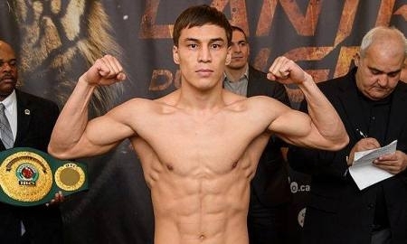 Фоторепортаж с церемонии взвешивания Джукембаева и Хусаинова