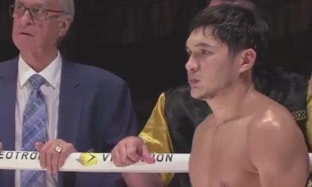 Видео победы нокаутом Хусаинова над Аррасолой