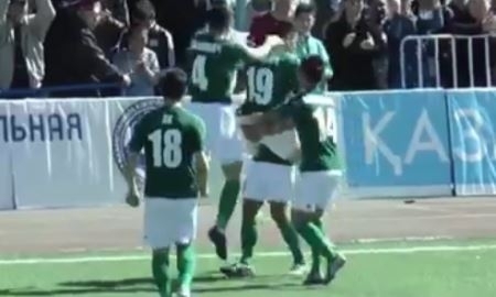 Видео гола Саломова матча Премьер-Лиги «Атырау» — «Шахтер»