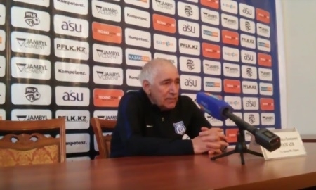 Видео послематчевой пресс-конференции Талгаева игры Премьер-Лиги «Тараз» — «Акжайык» 0:0