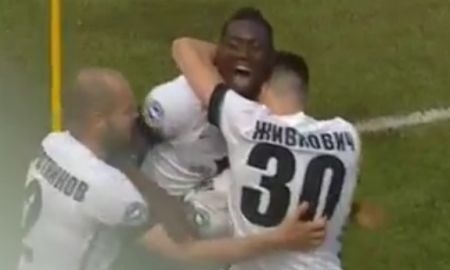 Видео гола Джедже матча Премьер-Лиги «Иртыш» — «Кайрат»