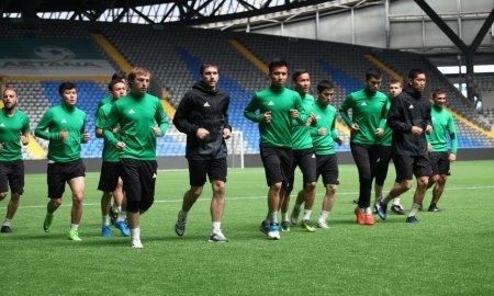 «Атырау» провел восстановительную тренировку на «Астана-Арене»