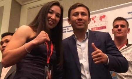 Американская чемпионка сфотографировалась с Головкиным