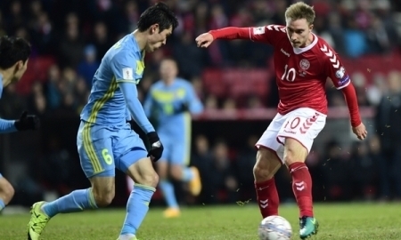 Букмекеры назвали наиболее вероятный счет матча Казахстан — Дания