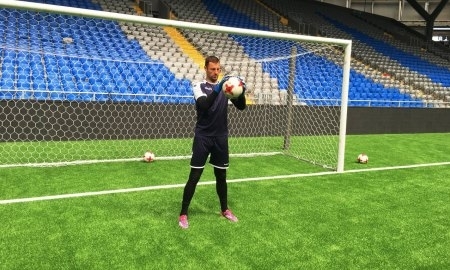 Фоторепортаж с тренировки «Окжетпеса» на «Астана Арене»