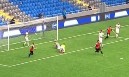 Видео второго гола Таттыбаева матча Премьер-Лиги «Окжетпес» — «Шахтер»