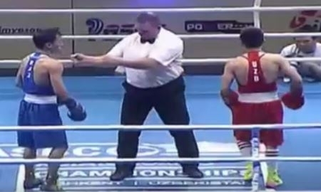 Видео первого поражения казахстанца на чемпионате Азии-2017