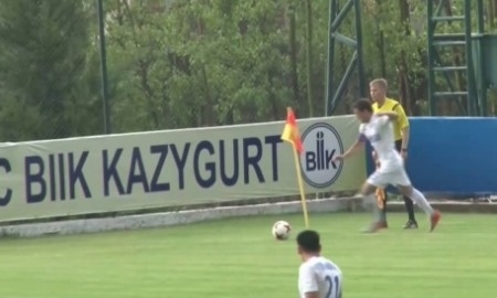 Видео гола Ерланова матча Премьер-Лиги «Ордабасы» — «Акжайык»