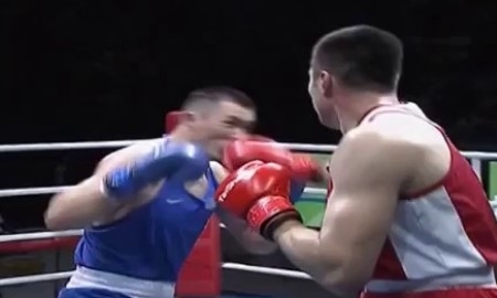 Видео поражения Кункабаева от узбекского боксера в финале чемпионата Азии-2017